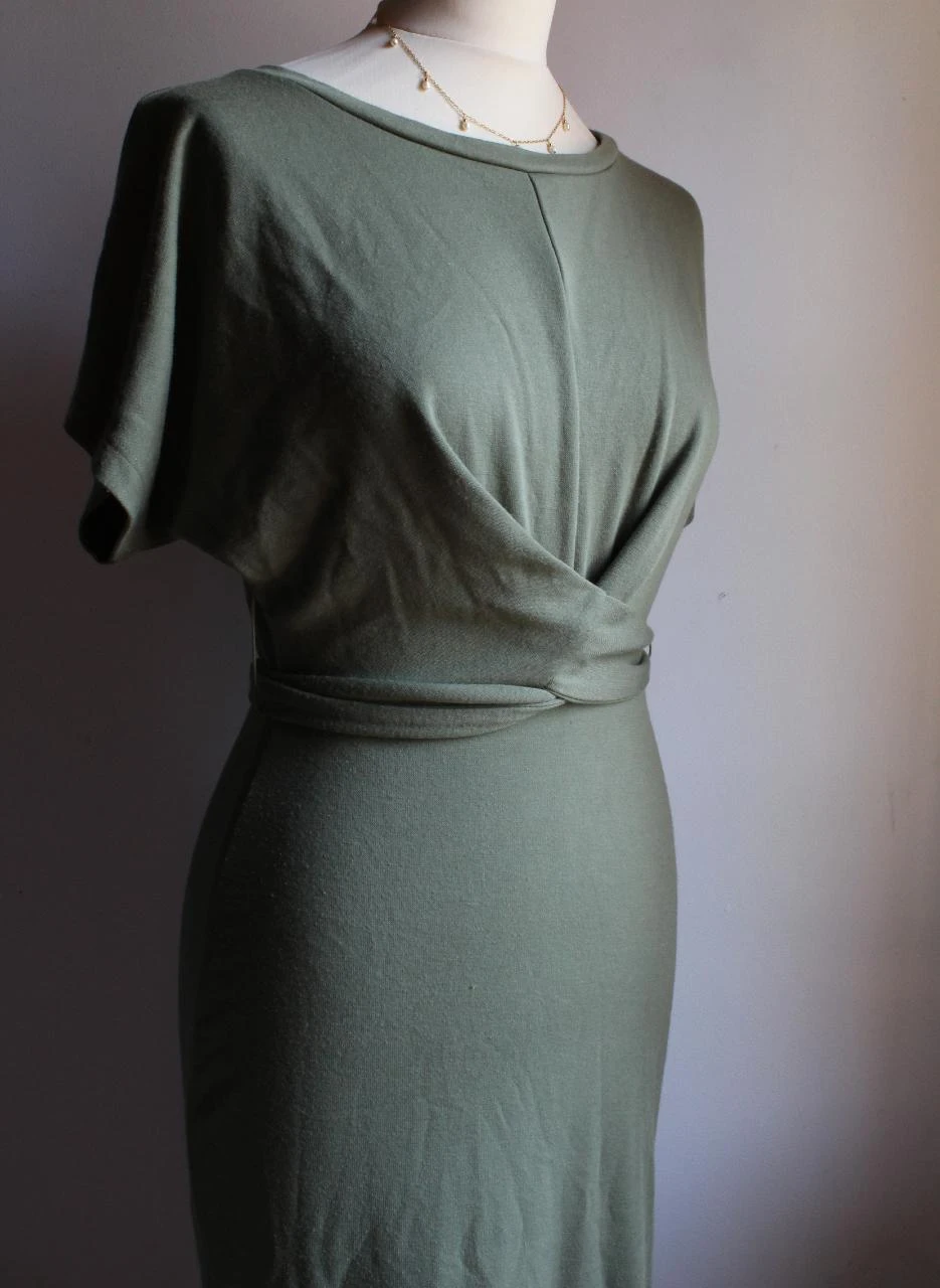 Robe longa cáqui Bershka – photo 3